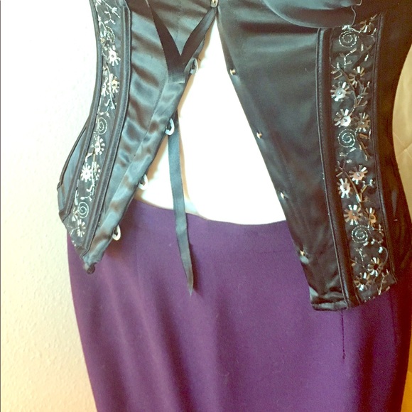 💍 Vintage Worthington Burgundy Skirt Mid US 6 - Picture 3 of 7